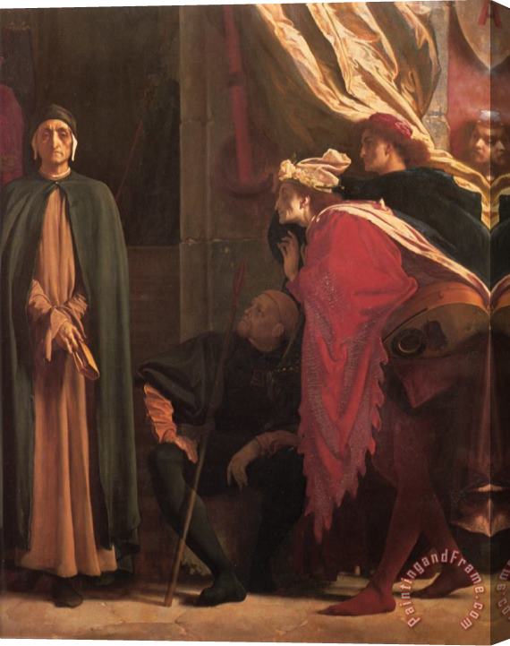 Lord Frederick Leighton Dante in Exile [detail Right] Stretched Canvas Print / Canvas Art